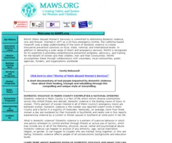 Maws.org(Center for Domestic Peace) Screenshot