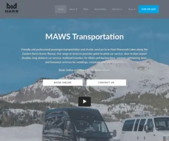 Mawshuttle.com(Mammoth Lakes Car Service) Screenshot