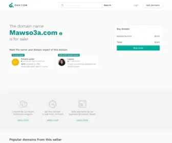 Mawso3A.com(Mawso3a) Screenshot