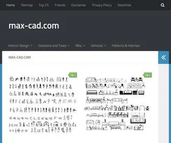 Max-Cad.com(Free Cad Blocks in dwg) Screenshot