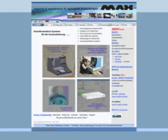 Max-Computer.de(MAX Computer & Mechatronik) Screenshot