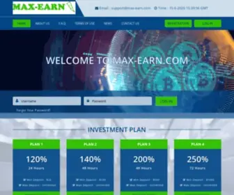 Max-Earn.com(Max Earn) Screenshot