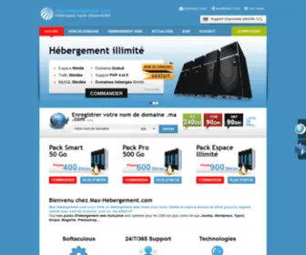 Max-Hebergement.com(Hebergement illimité) Screenshot