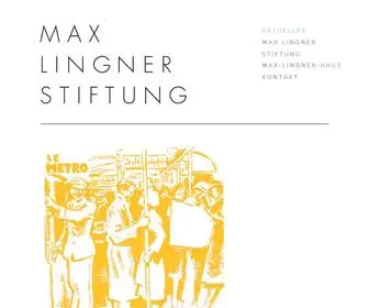 Max-Lingner-Stiftung.de(Max Lingner Stiftung) Screenshot