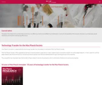 Max-Planck-Innovation.com(Max Planck Innovation) Screenshot