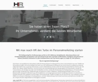 Max-Reach-HR.de(Max reach HR Multiposting) Screenshot