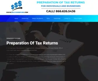 Max1040Refund.com(Tax Preparation) Screenshot