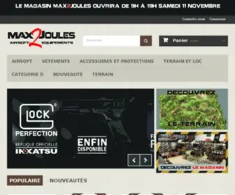 Max2Joules.com(Spécialiste airsoft) Screenshot