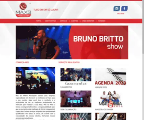 Max3Producoes.com.br(Max3Producoes) Screenshot