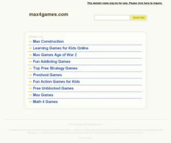 Max4Games.com(Video Games) Screenshot