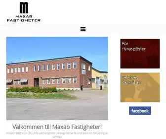 Maxab.com(MAXAB-fastigheter Handelsbolag) Screenshot
