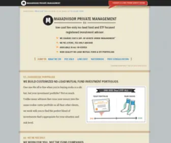Maxadvisor.com(MAXadvisor Private Management) Screenshot