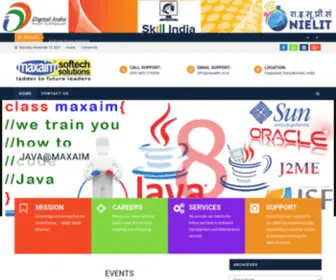Maxaim.co.in(Ladder to Future Leaders) Screenshot