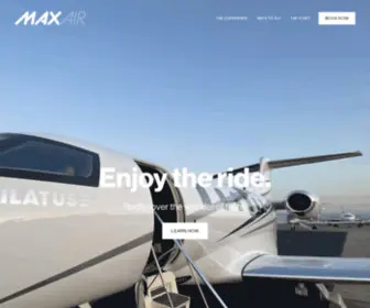 Maxair-INC.com(Maxair Charter) Screenshot