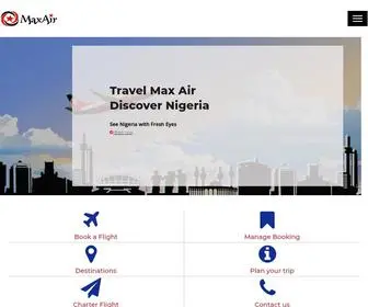 Maxair.com.ng(Flights to and from Nigeria) Screenshot