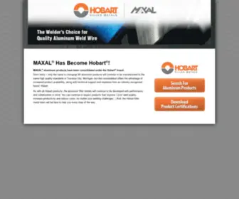 Maxal.com(MAXAL Aluminum Weld Wire Home) Screenshot