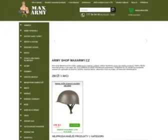Maxarmy.cz(Army shop s nejv) Screenshot