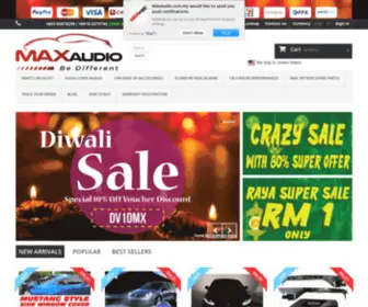 Maxaudio.com.my(Online Shopping Automotive Car Accessories) Screenshot