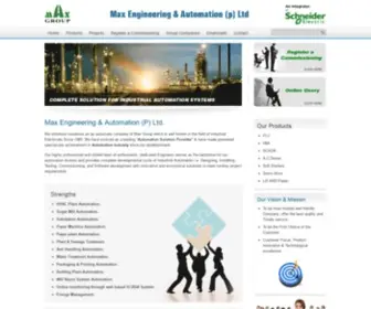 Maxautomation.co.in(Max Engineering & Automation) Screenshot