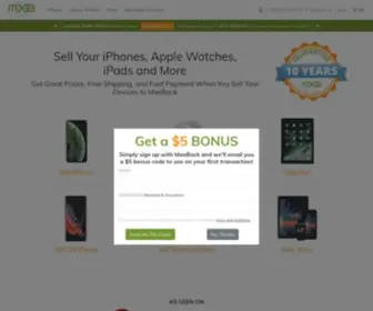 Maxback.com(Sell Cell Phones) Screenshot