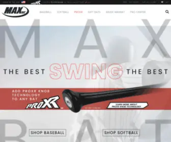 Maxbats.com(Maple Baseball Bats) Screenshot