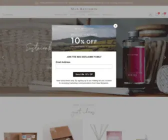 Maxbenjamin.com(Max Benjamin Official) Screenshot