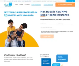 Maxbupa.com(Niva Bupa) Screenshot