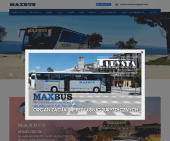 Maxbus.com.pl(Transport osobowy i zagraniczny) Screenshot