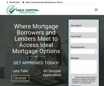 Maxcap.ca(Max Capital) Screenshot