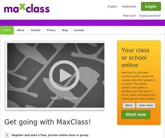Maxclass.com(Connecting the class) Screenshot
