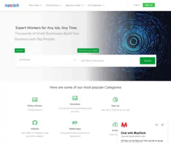 Maxclerk.com(& Freelancer) Screenshot