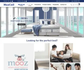 Maxcoil.com.sg(Mattresses, Bedframes & Sofas Singapore) Screenshot