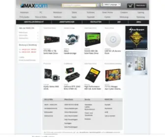 Maxcom.de(MAXCOM Computer Systems Deutschland GmbH) Screenshot