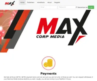 Maxcorpmedia.com(Maxcorpmedia) Screenshot