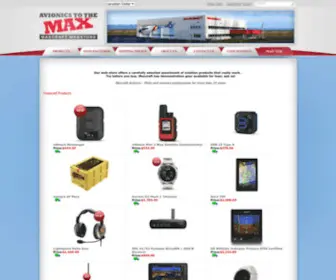 Maxcraftavionics.com(Aviation Store) Screenshot