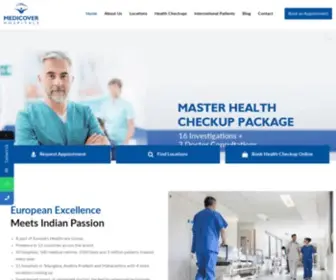 Maxcurehospitals.com(Medicover formerly MaxCure Hospitals) Screenshot