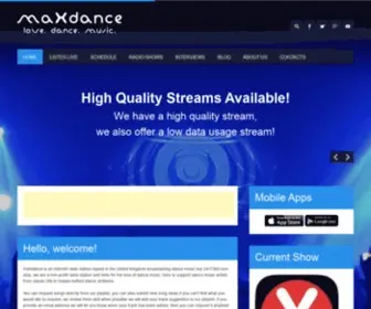 MaxDance.co.uk(MaXdance Internet Radio) Screenshot