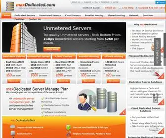 MaxDedicated.com(Dedicated Servers) Screenshot