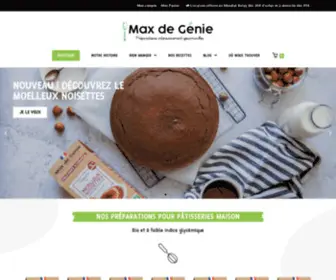 MaxDegenie.com(Préparations Pour Pâtisseries Bio et IG Bas) Screenshot