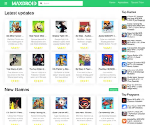 MaxDroid.net(Premium APK modded Games & Apps for Android) Screenshot
