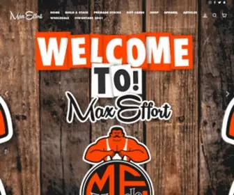 Maxeffortmuscle.com(Max Effort Muscle) Screenshot