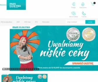 Maxelektro.pl(Sklep internetowy RTV) Screenshot