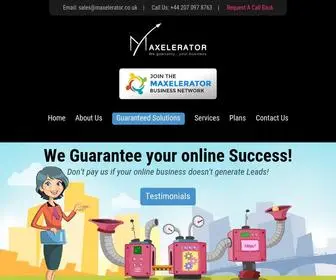 Maxelerator.co.uk(Web Design & SEO Agency London from Maxelerator) Screenshot