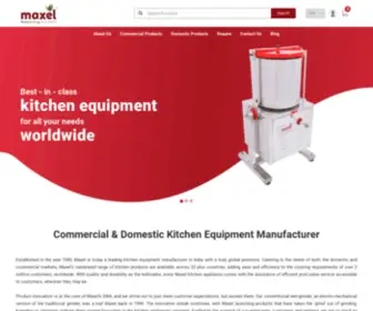 Maxelplus.com(Maxel the leading manufacturer and supplier of commercial and domestic kitchen appliances) Screenshot