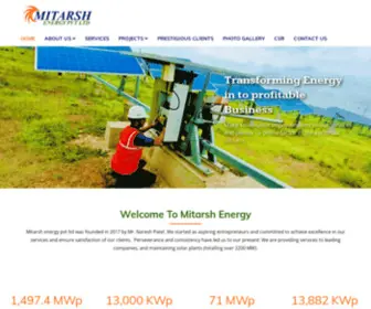 Maxenergycare.com(Turnkey solutions for solar energy Projects) Screenshot