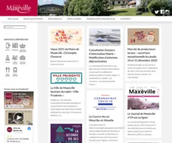 Maxeville.fr(VILLE DE MAXÉVILLE) Screenshot