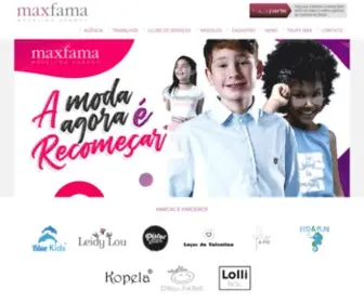Maxfama.com(A Max Fama é uma agência de modelo infantil de São Paulo) Screenshot