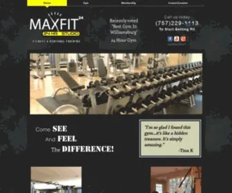 Maxfit24.com(Maxfit is a two location gym membership. One location) Screenshot