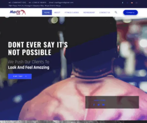 Maxfitgyms.com(Abuja) Screenshot