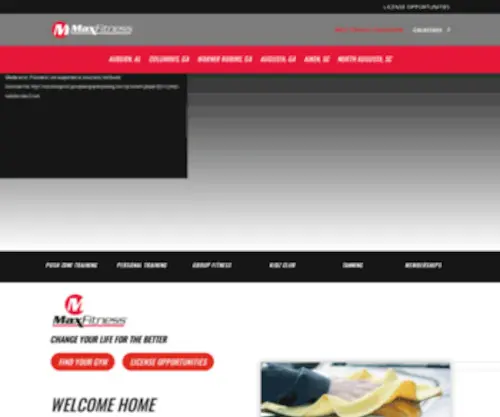 Maxfitness.com(Max Fitness) Screenshot